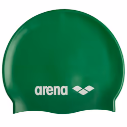 Arena Classic Silicone Cap, Vert, Casquette, Unisexe, Adulte, Chaussure de course, Natation, Silicone