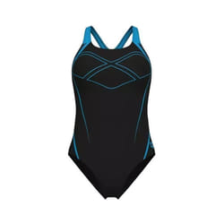 Maillot de bain 1 pièce - Arena - Femme - Dos en X - 80% Nylon - Parfait pour la natation