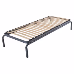 Lit en métal 90x190 - 20 lattes bois - Gain de place - Made in France