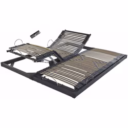 INFO LIT ELECTRIQUE 2X80X200 Composition : Sommiers électriques S50 2x80x200 sans pieds + 2 pieds centraux réglables en acier ...