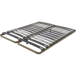 Sommier à lattes 2x80x200 Zeta - 26 lattes bois - Fabrication française