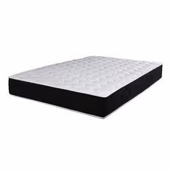 Ebac RAMAGE, Matelas en mousse à gel, Noir, Blanc, Polyester, 240 mm, 1400 mm, 1900 mm