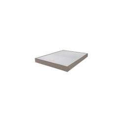 Sommier tapissier 160x200 cm avec renfort lombaire PU taupe - DREAMO
