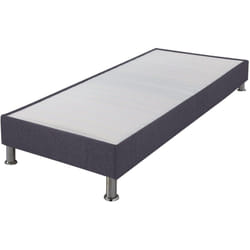 Ebac Literie - Sommier tapissier 70x190 cm avec renfort lombaire anthracite - dreamo