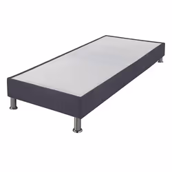 EBAC literie SL15, Taille unique, Noir, Monochromatique, Bois, Polyester, Polypropylène, Contre-plaqué