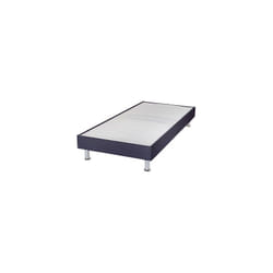 Sommier tapissier 80x200 cm avec renfort lombaire gris foncé - DREAMO