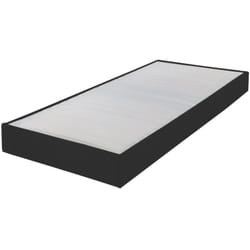 Sommier tapissier Omega Anthracite 3 80x200 Lattes bois - H.15 cm - Made in France
