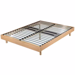 INFO SOMMIER + JEU DE PIEDS 160x200 DECOKIT 2x18 LATTES CHENE MOYEN Nom: Sommier + jeu de pieds 160x200 Decokit Chêne moyen 2 ...