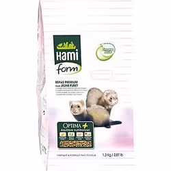 Hamiform Premium Optima+ repas complet jeune furet 1,3 kg, 1,3 kg, Furet, Vitamine A, Vitamine D3, Vitamine E, Viande de poul ...