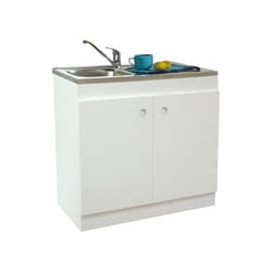 Nova - Meuble sous évier dépliable decliq 80x60cm 2 portes avec charnières invisibles - neova - S13N22080