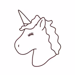 Tampon en bois - Graine créative - Licorne - Bois massif - Caoutchouc - Fabriqué en France