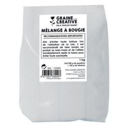 GRAINE CREATIVE 133000 cire pour fabrication de bougies 1 kg