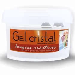 Gel Cristal pour Bougies - DTM - 150g - Transparent - Inclus 2 mèches - Loisirs Créatifs