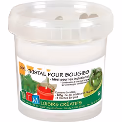 Gel cristal pour bougie - pot de 800g