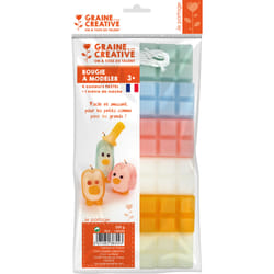 GRAINE CREATIVE Bougie À Modeler 240G Plaques Pastel