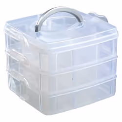 GRAINE CREATIVE 169603, Boîte de rangement, Transparent, Rectangulaire, Plastique, Monochromatique, Intérieure