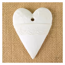 GRAINE CREATIVE 1 Plâtre Cœur Dentelle, 14 an(s), Plâtre, Blanc, 1 pièce(s)