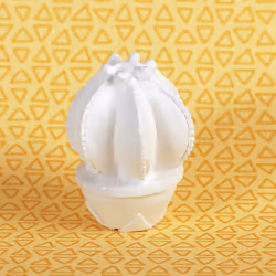 GRAINE CREATIVE 1 Plâtre Cactus Boule, Plâtre, Blanc, 1 pièce(s)