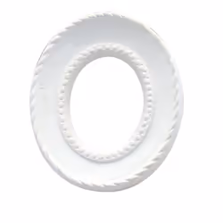 GRAINE CREATIVE Mini Cadre Ovale Cordage, Blanc, 1 pièce(s)
