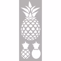 GRAINE CREATIVE Pochoir Decor 15*40 Ananas, Garçon/Fille, France, 155 mm, 1 mm, 475 mm, 26 g