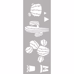 GRAINE CREATIVE Pochoir Decor 15*40 Cactus, Garçon/Fille, France, 155 mm, 1 mm, 475 mm, 26 g