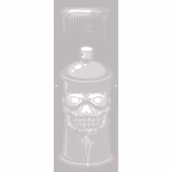 GRAINE CREATIVE Pochoir 15*40 Street Art Visage, 8 an(s), Plastique, Multicolore, 3 pièce(s)