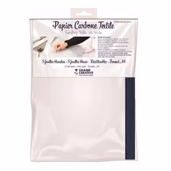 Papier carbone pour textile - 10 feuilles réutilisables - A4