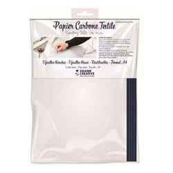 Papier carbone pour textile - 10 feuilles réutilisables - A4