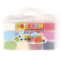 Coffret gomme à modeler Patagom 12 couleurs
