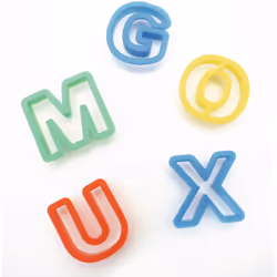 GRAINE CREATIVE Sachet 26 Emporte-Pièces Alphabet, 3 an(s), Plastique, Multicolore, 26 pièce(s)