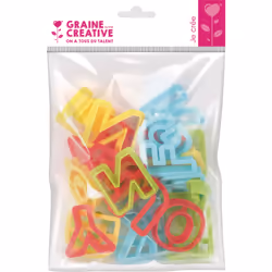 GRAINE CREATIVE Sachet 26 Emporte-Pièces Alphabet