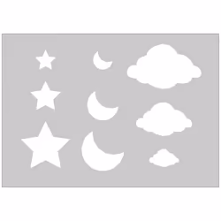 GRAINE CREATIVE Gabarit A5 Nuages, France, 155 mm, 1 mm, 255 mm, 21 g, Consumer Unit ou UVC unité de vente consommateur tel q ...