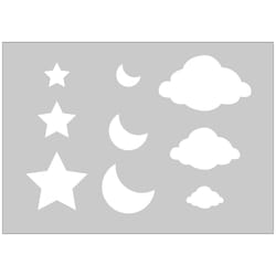 GRAINE CREATIVE Gabarit A5 Nuages