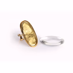 GRAINE CREATIVE Bague Ovale 16X39Mm + Cabochon, Or, 1 pièce(s)