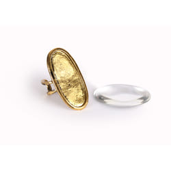 GRAINE CREATIVE Bague Ovale 16X39Mm + Cabochon