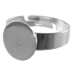 GRAINE CREATIVE Bague Plateau Argentée