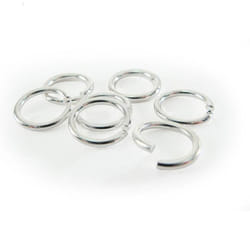 Lot de 20 anneaux brisés 7mm couleur argent