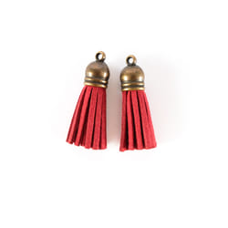 GRAINE CREATIVE 2 Tassels Finition Bronze Rouge
