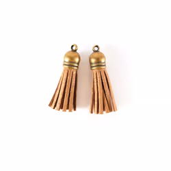 GRAINE CREATIVE 2 Tassels Finition Bronze Or, Suédine, Métal, Or, Bronze, 2 pièce(s)