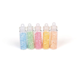 GRAINE CREATIVE Flacons Mini Diamants Pastel 5X20G