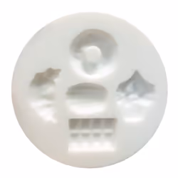 GRAINE CREATIVE Mini Moule Silicone Gourmandises Ø 70Mm, Blanc, 1 pièce(s), 14 an(s), Garçon/Fille, Silicium, Chine