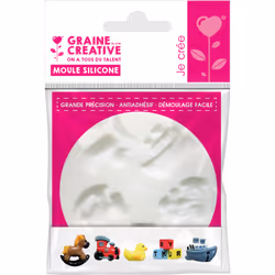 GRAINE CREATIVE Mini Moule Silicone Jouets Ø 70Mm