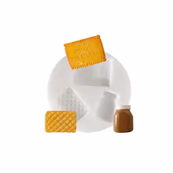 GRAINE CREATIVE Minimoule Silicone Biscuit, 8 an(s), Plastique, Blanc, 1 pièce(s)