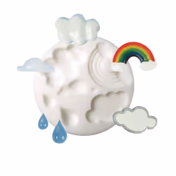 GRAINE CREATIVE Mini Moule Silicone Nuage Ø 70 Mm, Garçon/Fille, Chine, 90 mm, 10 mm, 130 mm, 38 g