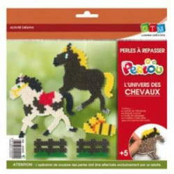Graines Creatives - Kit perles à repasser chevaux