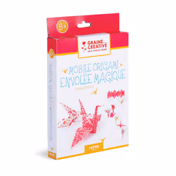 GRAINE CREATIVE Kit Mobile Origami Envolée Magique, 4 an(s), Papier, Multicolore, 1 pièce(s)