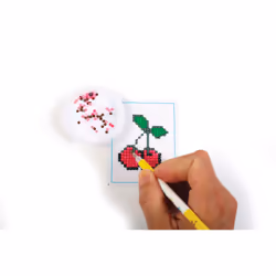 GRAINE CREATIVE Kit Diamond Mosaic Sticker - Cerise