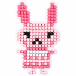 GRAINE CREATIVE Kit Diamond Mosaic Sticker - Lapin, Rose, 6 an(s), 10 an(s), Garçon/Fille, Plastique, Chine