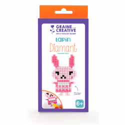 GRAINE CREATIVE Kit Diamond Mosaic Sticker - Lapin