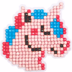 GRAINE CREATIVE Kit Diamond Sticker Licorne, Rose, 6 an(s), 10 an(s), Garçon/Fille, Plastique, Diamant Mosaïque